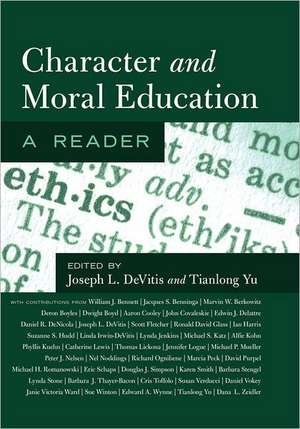 Character and Moral Education de Joseph L. DeVitis