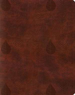 ESV Single Column Journaling Bible (TruTone, Chestnut, Leaves Design) de Spck