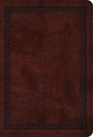 ESV Value Large Print Compact Bible (TruTone, Mahogany, Border Design) de Spck