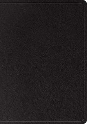 ESV Large Print Wide Margin Bible (Genuine Leather, Black) de Spck