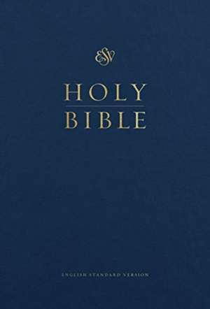 ESV Pew and Worship Bible, Large Print (Hardcover, Blue) de Esv