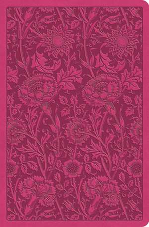 ESV Value Compact Bible (TruTone, Raspberry, Floral Design) de Spck