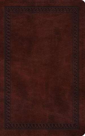 ESV Thinline Bible (TruTone, Mahogany, Border Design) de Spck