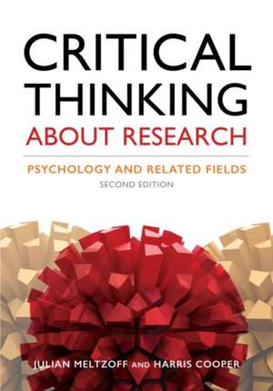Critical Thinking About Research de Harris Cooper