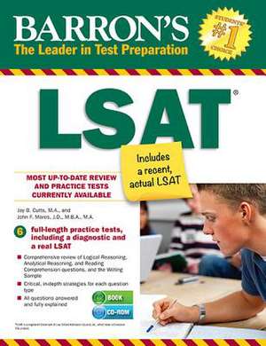 Barron's LSAT [With CDROM] de Jay B. Cutts