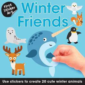 First Sticker Art: Winter Friends de Ksenya Savva