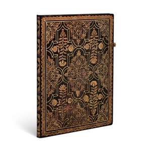 Mahogany Journal: Unlined Grande (Fall Filigree) de Paperblanks