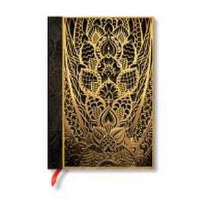 Paperblanks the Chanin Rise New York Deco Hardcover Journal MIDI Unlined Elastic Band Closure 144 Pg 120 GSM de Paperblanks