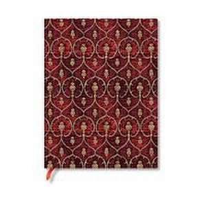 Paperblanks Red Velvet Softcover Flexi Ultra Unlined Elastic Band Closure 176 Pg 100 GSM de Paperblanks