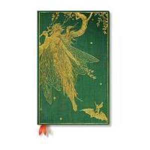 Paperblanks Olive Fairy Lang's Fairy Books Dot-Grid Planners Maxi Dot Grid Elastic Band Closure 192 Pg 120 GSM