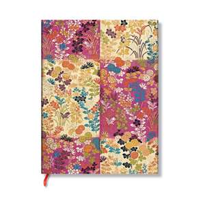 Japanese Kimono Kara-Ori Pink Softcover Flexi Ultra Lin de Paperblanks