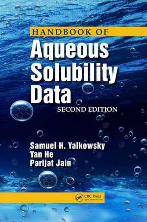 Handbook of Aqueous Solubility Data de Samuel H. Yalkowsky