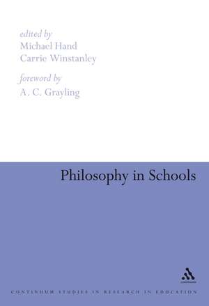 Philosophy in Schools de Professor Michael Hand