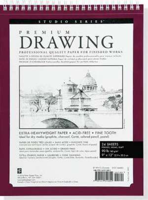 Large Premium Drawing Pad 9" X 12" de Peter Pauper Press