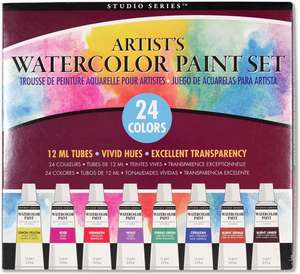 Studio Series Artist's Watercolor Paint Set de Inc Peter Pauper Press