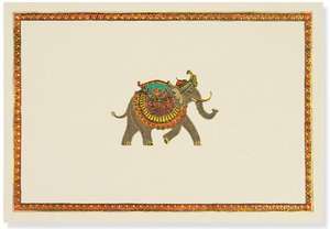 Elephant Festival Note Cards (Stationery, Note Cards, Boxed Cards) de Inc Peter Pauper Press