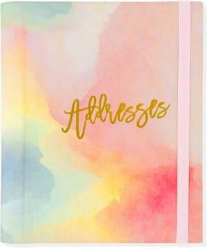 Watercolor Sunset Large Address Book de Inc Peter Pauper Press