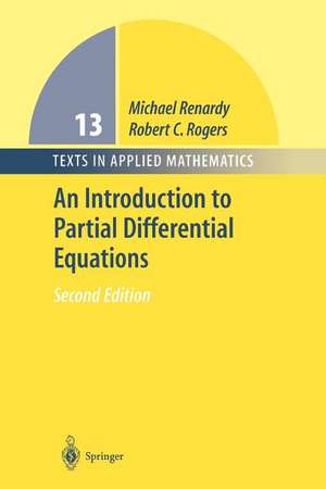 An Introduction to Partial Differential Equations de Michael Renardy