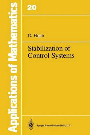 Stabilization of Control Systems de O. Hijab