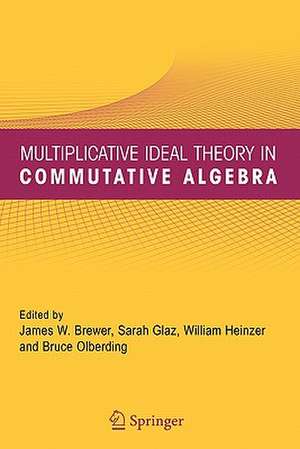 Multiplicative Ideal Theory in Commutative Algebra: A Tribute to the Work of Robert Gilmer de James W. Brewer