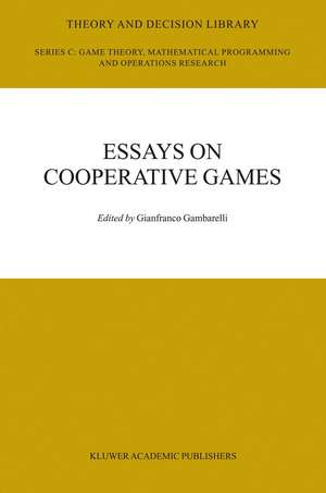 Essay in Cooperative Games: In Honor of Guillermo Owen de Gianfranco Gambarelli