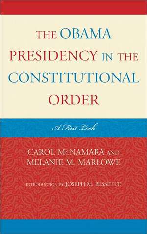 The Obama Presidency in the Constitutional Order