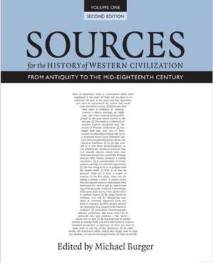 Sources for the History of Western Civilization, Volume I