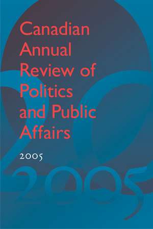 Canadian Annual Review of Politics and Public Affairs de David Mutimer