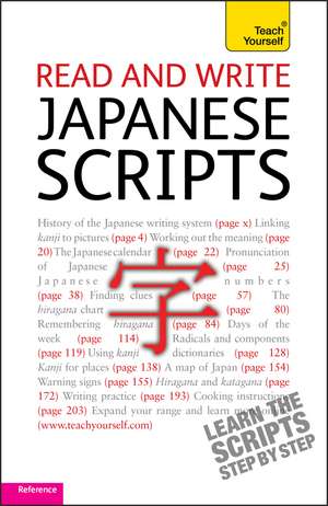 Read and write Japanese scripts: Teach yourself de Helen Gilhooly