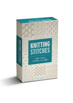 Knitting Stitches Card Deck de Claire Crompton