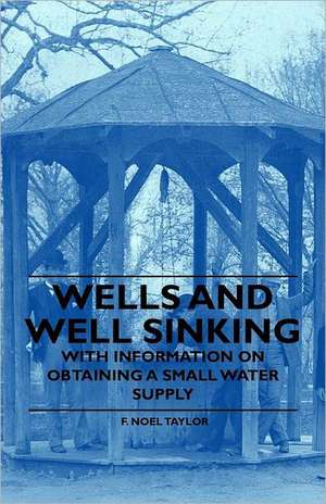 Wells and Well Sinking - With Information on Obtaining a Small Water Supply de F. Noel Taylor