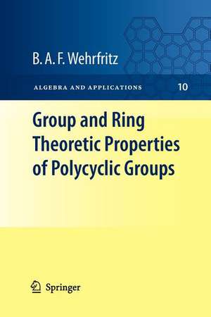 Group and Ring Theoretic Properties of Polycyclic Groups de B.A.F. Wehrfritz