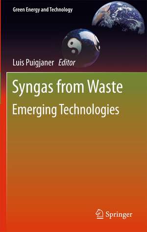 Syngas from Waste: Emerging Technologies de Luis Puigjaner