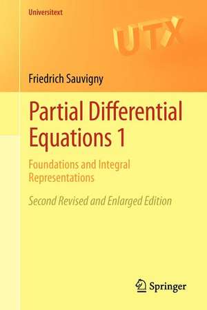 Partial Differential Equations 1: Foundations and Integral Representations de Friedrich Sauvigny