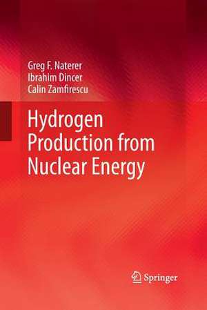 Hydrogen Production from Nuclear Energy de Greg F Naterer