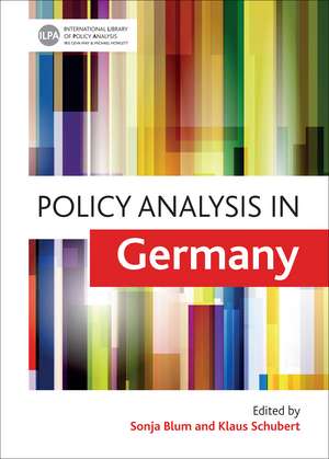 Policy Analysis in Germany de Sonja Blum