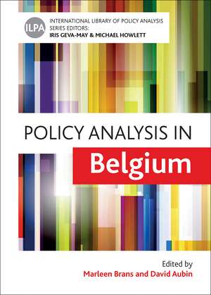 Policy Analysis in Belgium de Marleen Brans