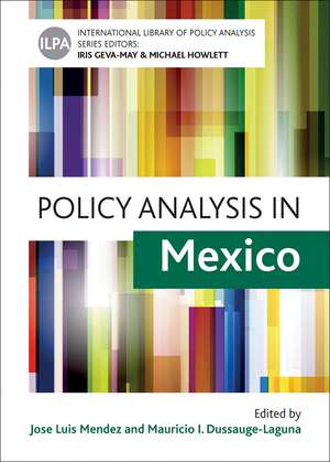 Policy Analysis in Mexico de Jose Luis Mendez