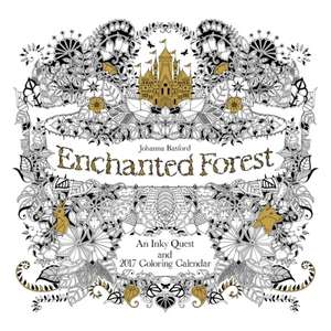 Johanna Basford Enchanted Forest 2017 : Square Wall Calendar