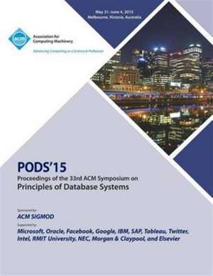 Pods 15 33rd ACM Symposium on Principles of Data Management de Pods 15 Conference Committee