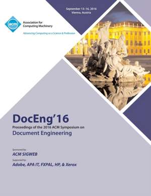 DocEng 16 ACM Symposium on Document Engineering de Doceng 16 Conference Committee