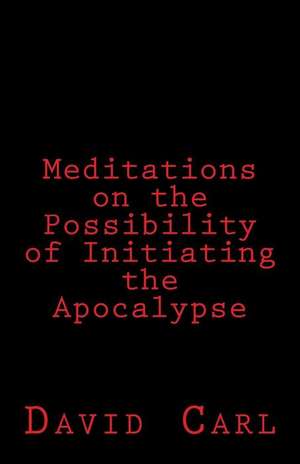 Meditation on the Possibility of Initiating the Apocalypse de David Carl