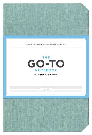 Go-To Notebook with Mohawk Paper, Sage Blue Lined de Chronicle Books