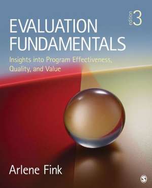 Evaluation Fundamentals: Insights into Program Effectiveness, Quality, and Value de Arlene G. Fink