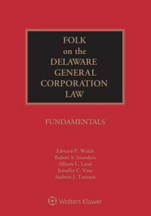 Folk on the Delaware General Corporation Law de Edward P. Welch