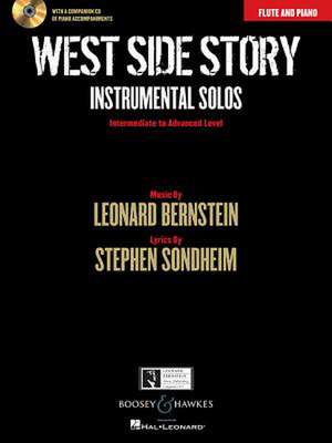 West Side Story Instrumental Solos: Flute and Piano Book/Online Audio de Leonard Bernstein