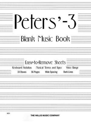 Peters' Blank Music Book (White) de Hal Leonard Publishing Corporation