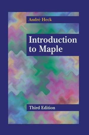 Introduction to Maple de Andre Heck