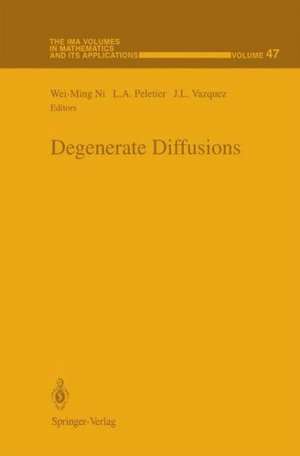 Degenerate Diffusions de Wei-Ming Ni