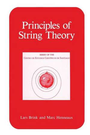 Principles of String Theory de Lars Brink